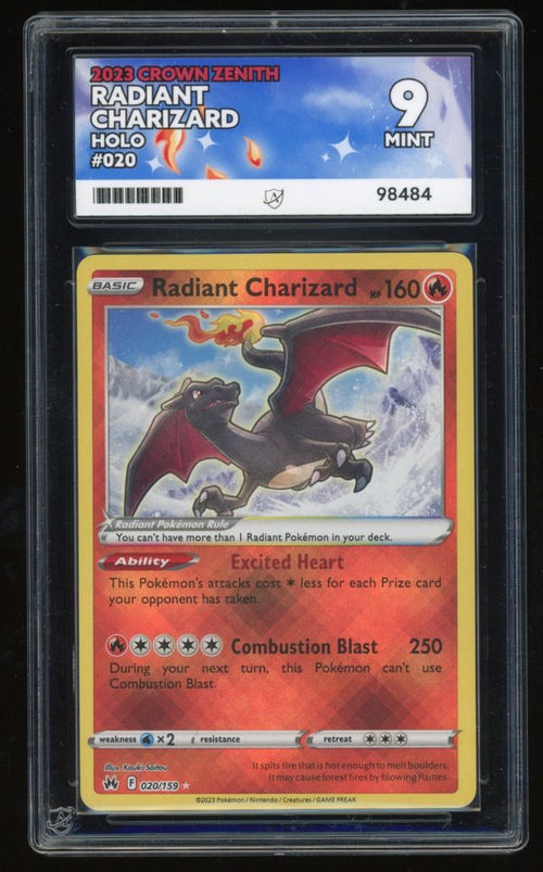 Radiant Charizard - Holo - 020/159 - Crown Zenith - ACE 9