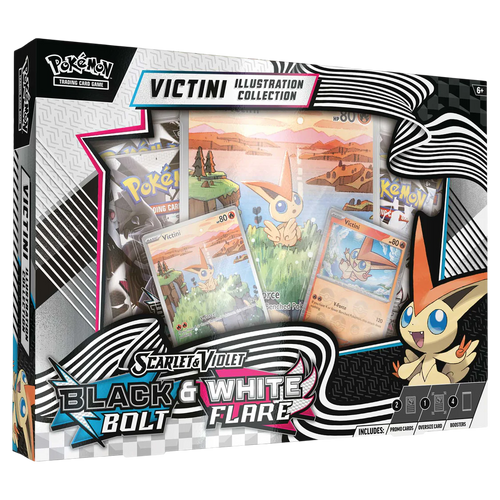Pokemon Scarlet & Violet 10.5 - Black Bolt & White Flare Unova Victini Illustration Collection