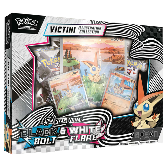 Pokemon Scarlet & Violet 10.5 - Black Bolt & White Flare Unova Victini Illustration Collection