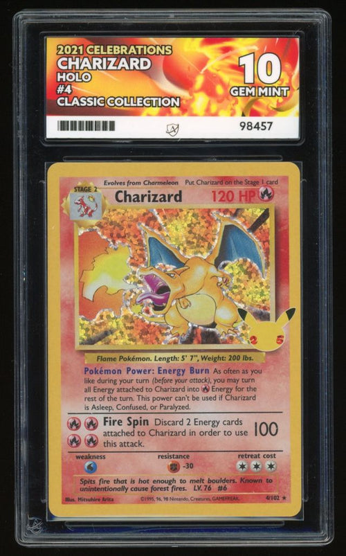 Charizard - Holo - 4/102 - Celebrations Classic Collection - ACE 10