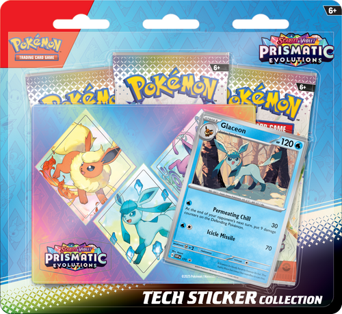Prismatic Evolutions Tech Sticker Collection – Leafeon/Glaceon/Sylveon