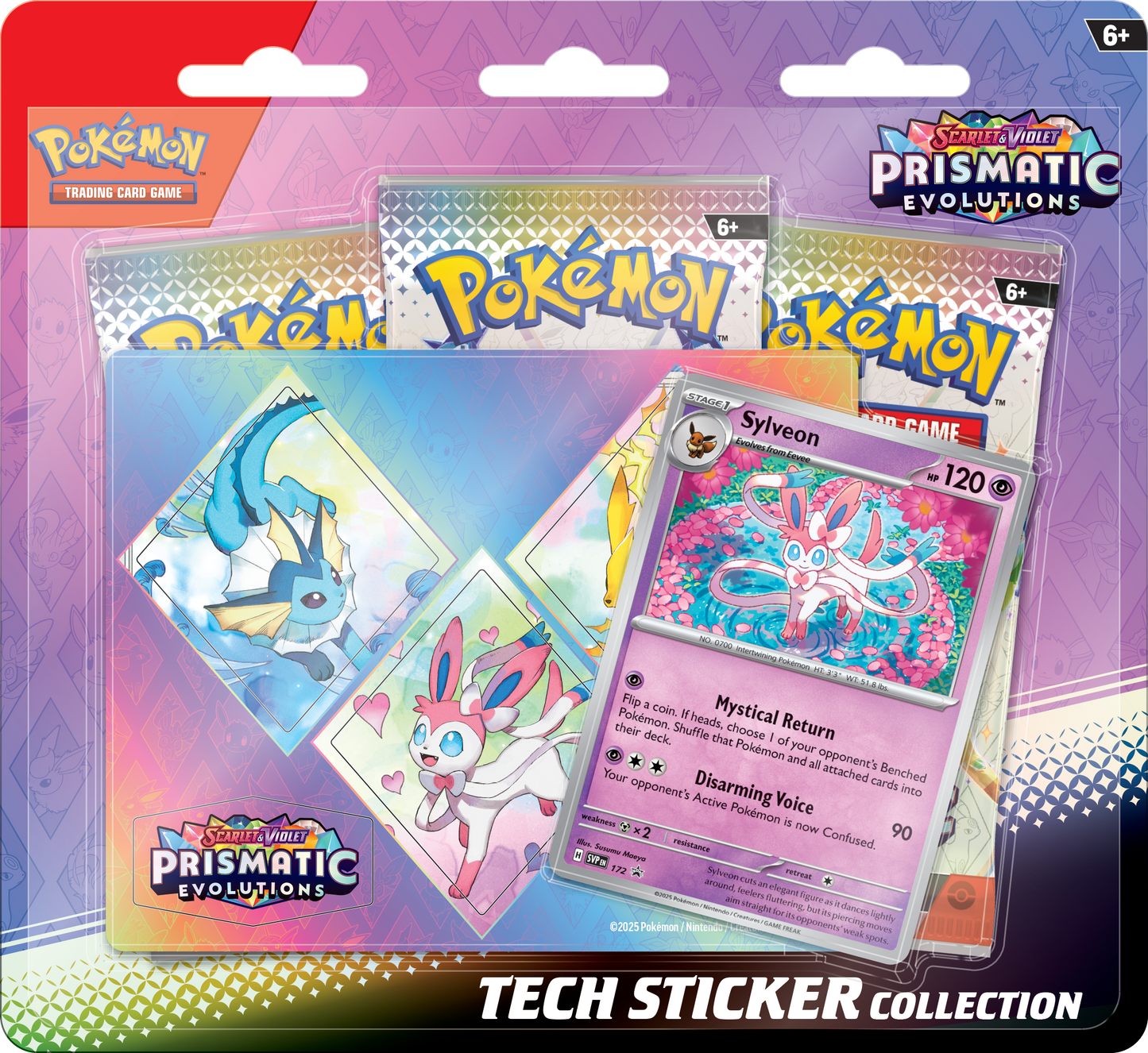 Prismatic Evolutions Tech Sticker Collection – Leafeon/Glaceon/Sylveon