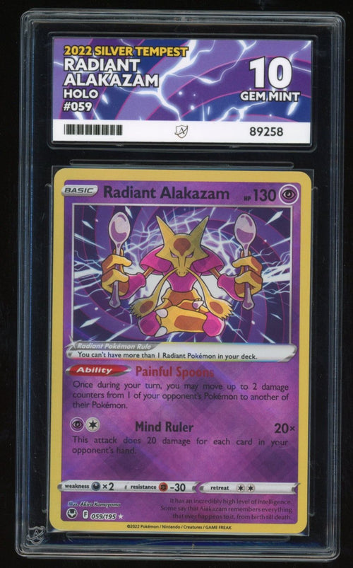 ACE 10 - Radiant Alakazam - Holo - 059/195 - Silver Tempest