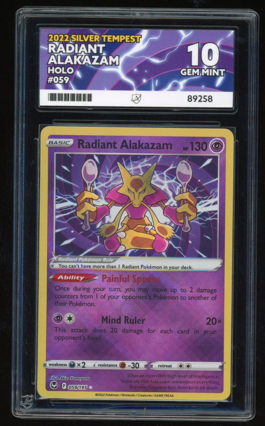 ACE 10 - Radiant Alakazam - Holo - 059/195 - Silver Tempest