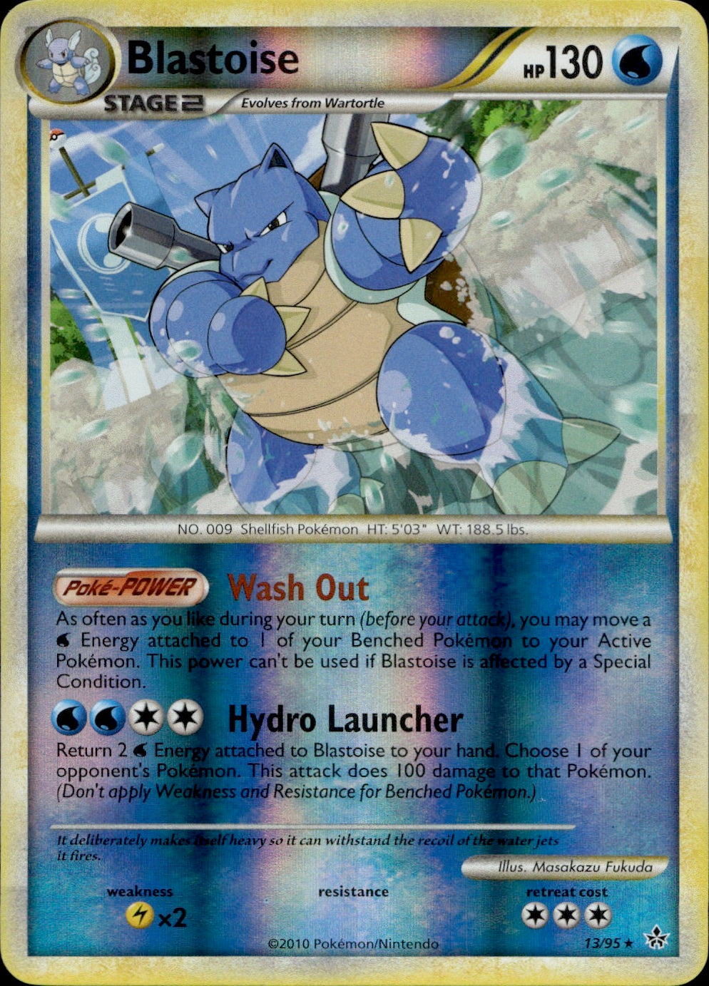 Blastoise 13/95 - Unleashed Reverse Holofoil