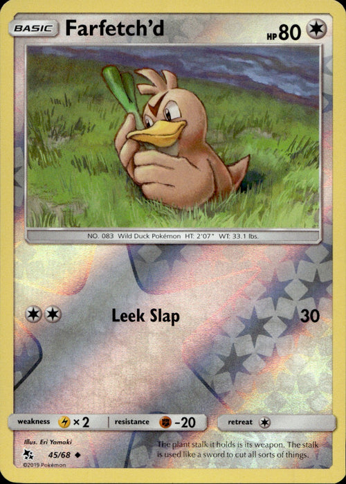 Farfetch'd 45/68 - Hidden Fates Reverse Holofoil