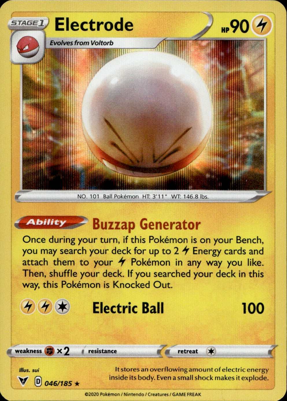 Electrode 46/185 - Vivid Voltage Holofoil