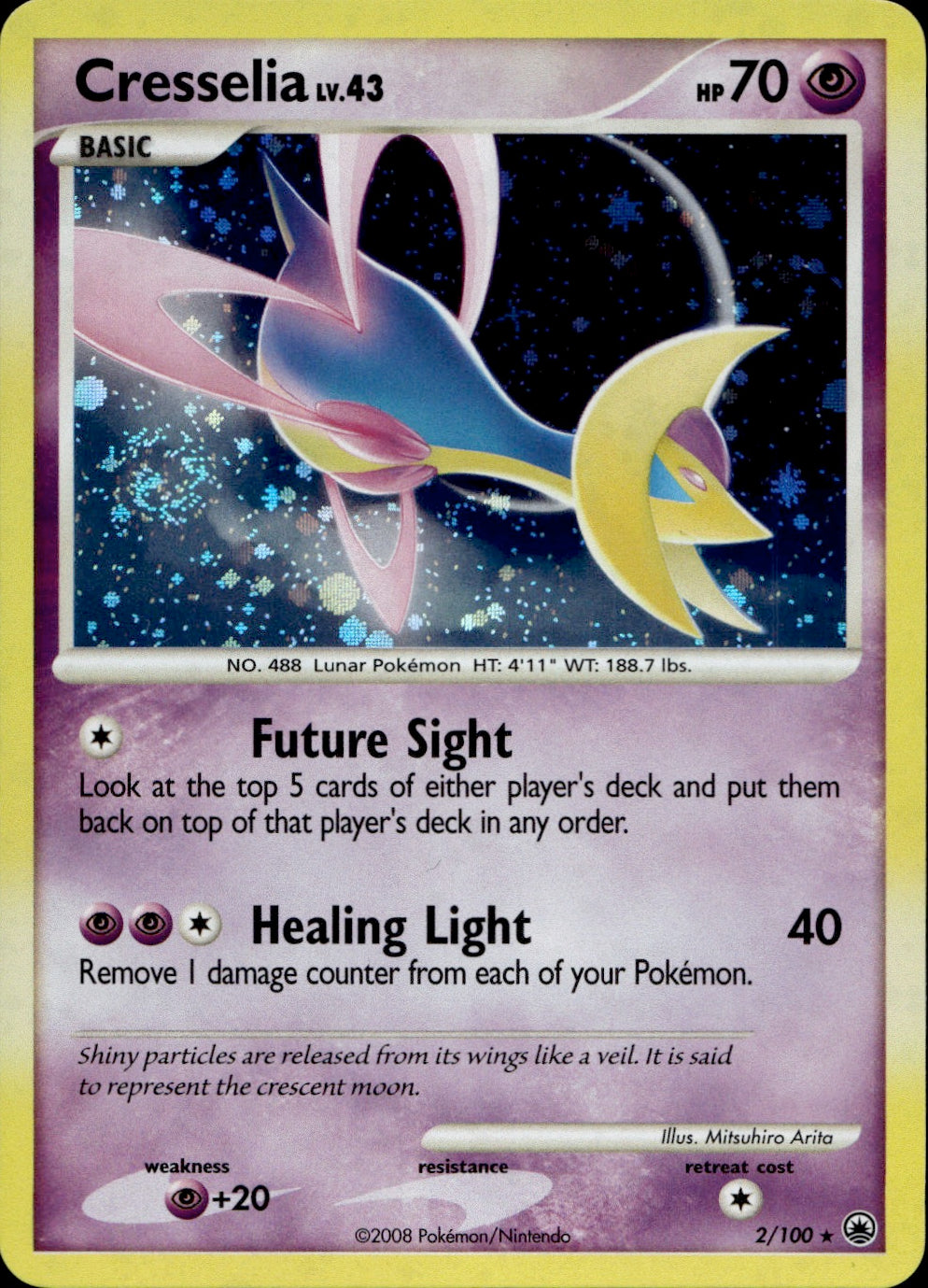 Cresselia 2/100 - Majestic Dawn Holofoil