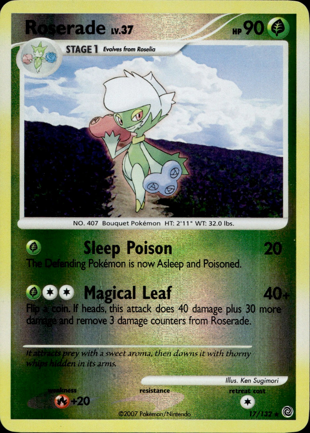 Roserade 17/132 - Secret Wonders Reverse Holofoil