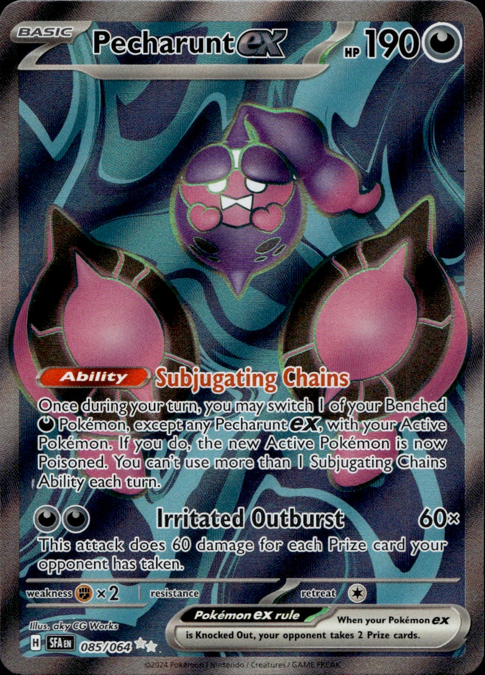 Pecharunt ex 85 - SV Shrouded Fable Holofoil