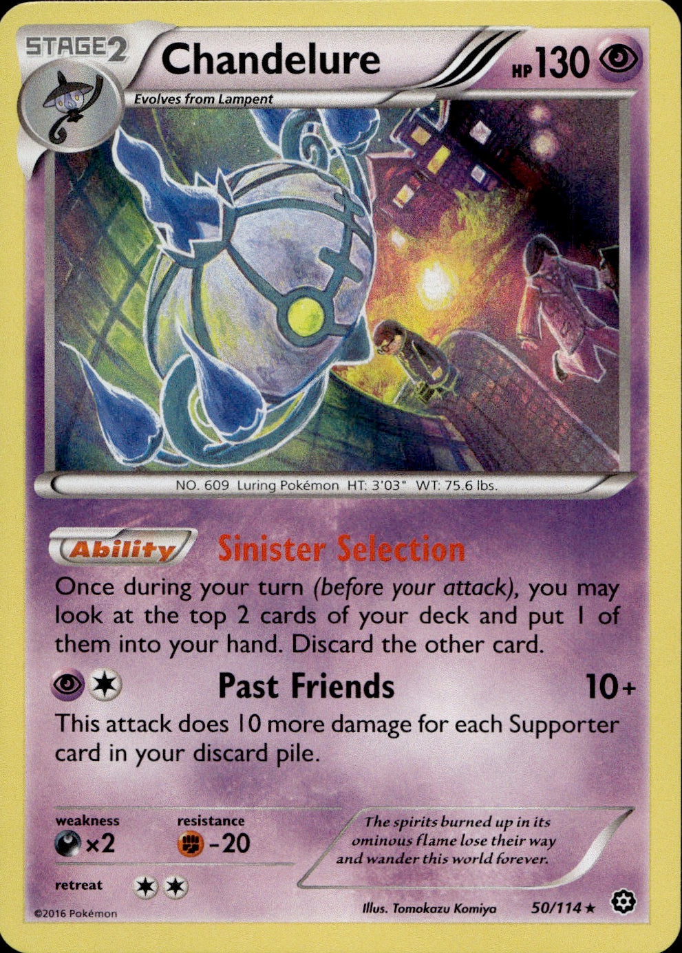 Chandelure 50/114 - XY  Steam Siege Holofoil