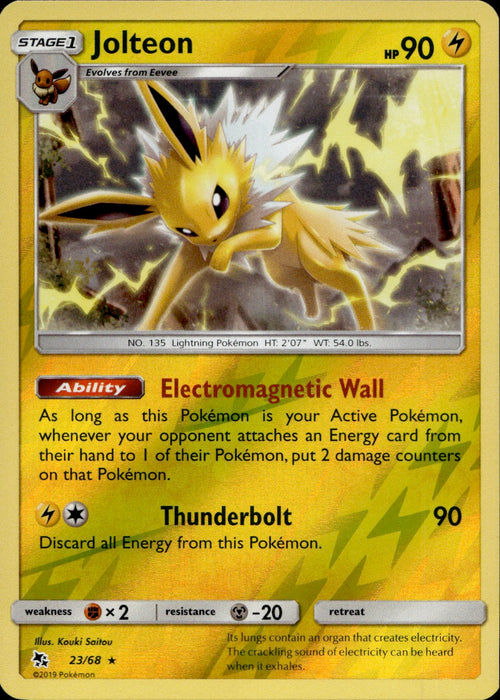 Jolteon 23/68 - Hidden Fates Reverse Holofoil