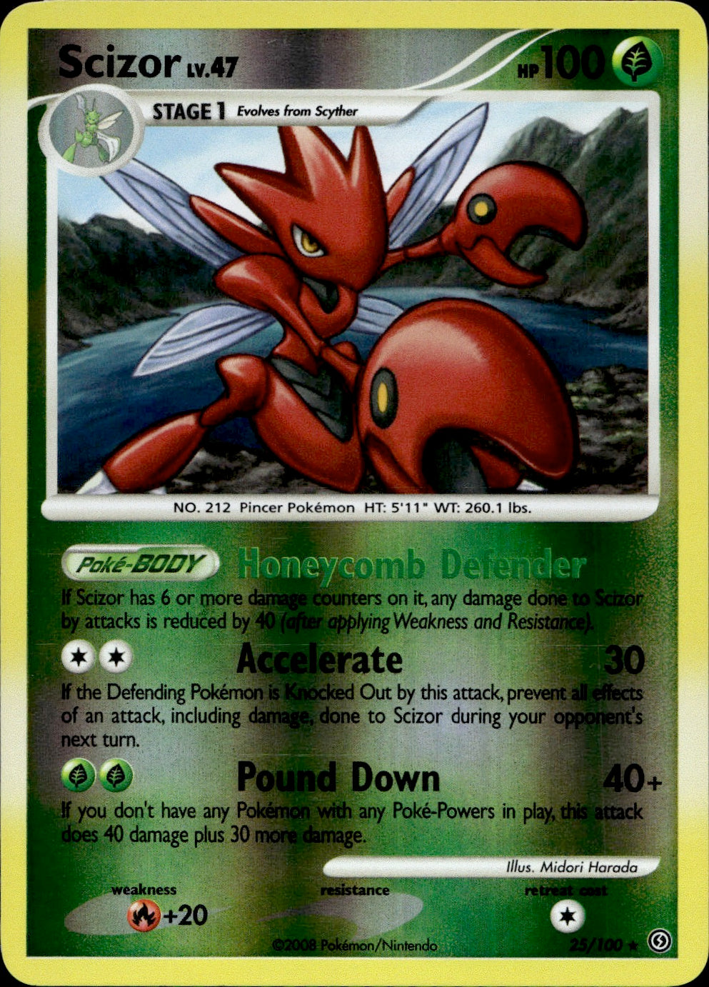 Scizor 25/100 - Stormfront Reverse Holofoil