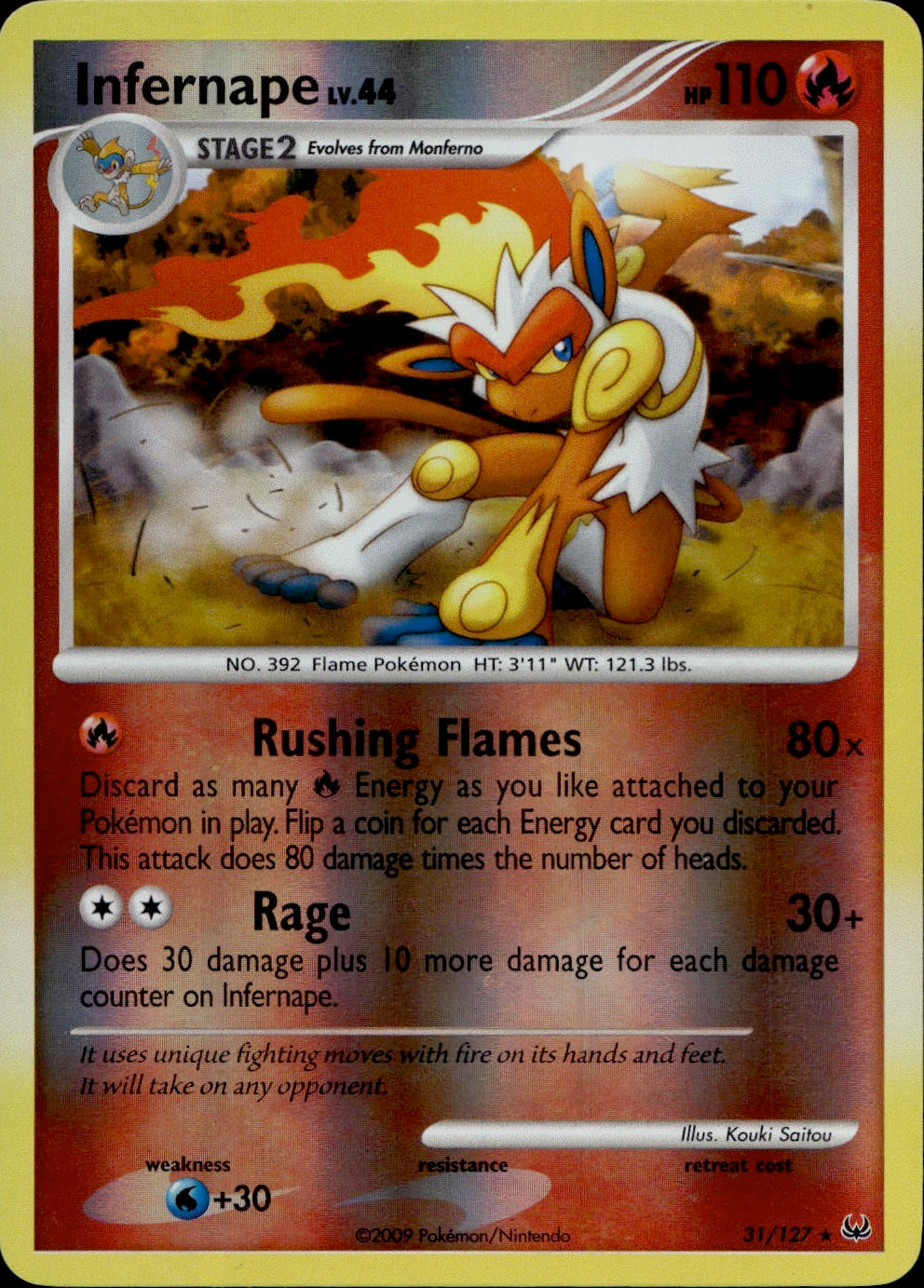 Infernape 31/127 - Platinum Reverse Holofoil