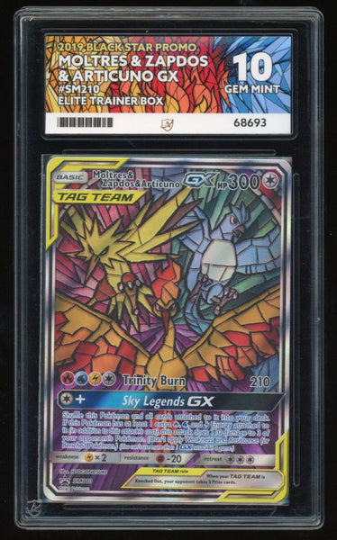 Moltres & Zapdos & Articuno GX - Black Star Promo - SM210 - Elite