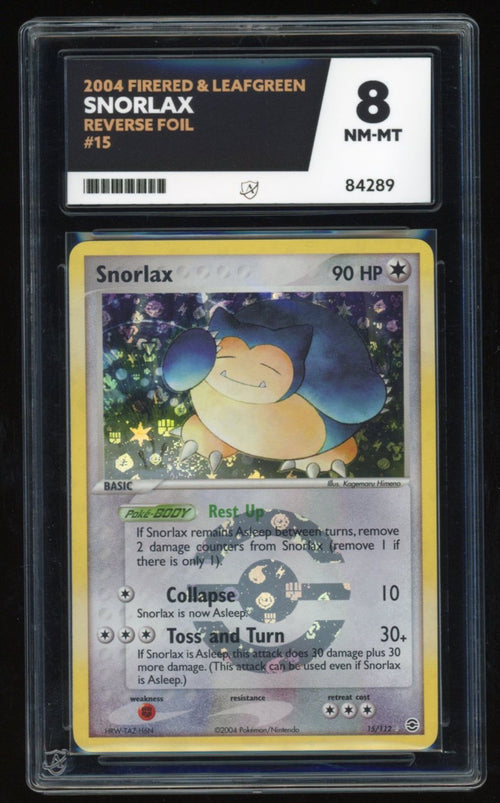 Snorlax - Reverse Foil - 15/112 - Firered & Leafgreen - ACE 8