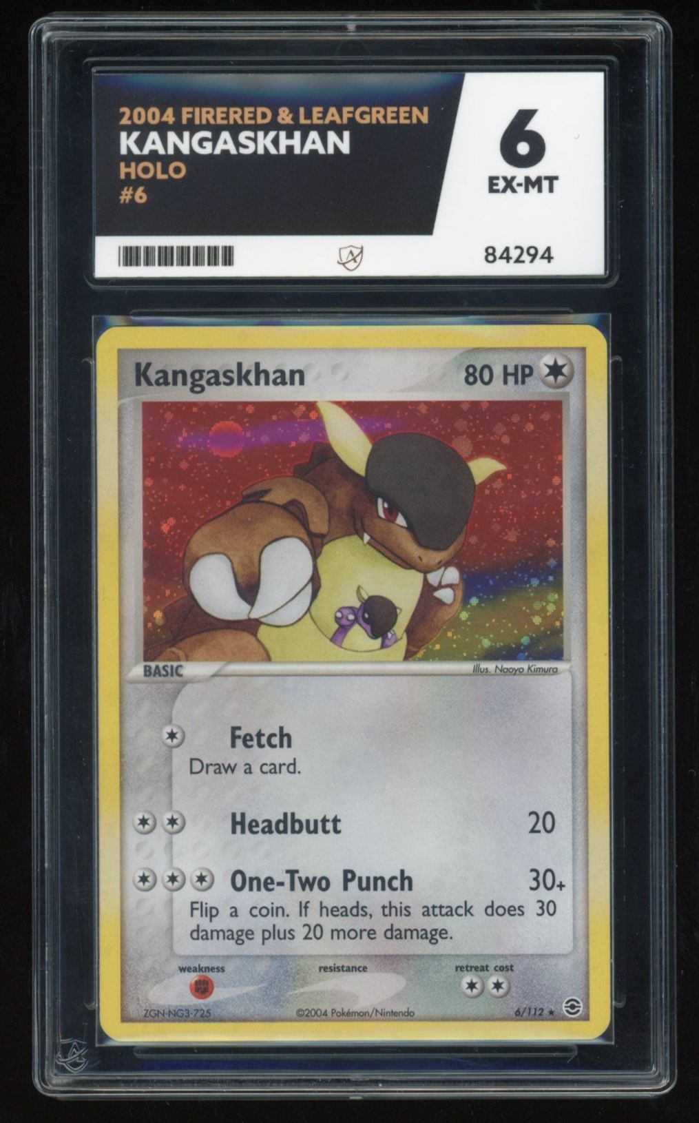 Kangaskhan - Holo - 6/112 - Firered & Leafgreen - ACE 6