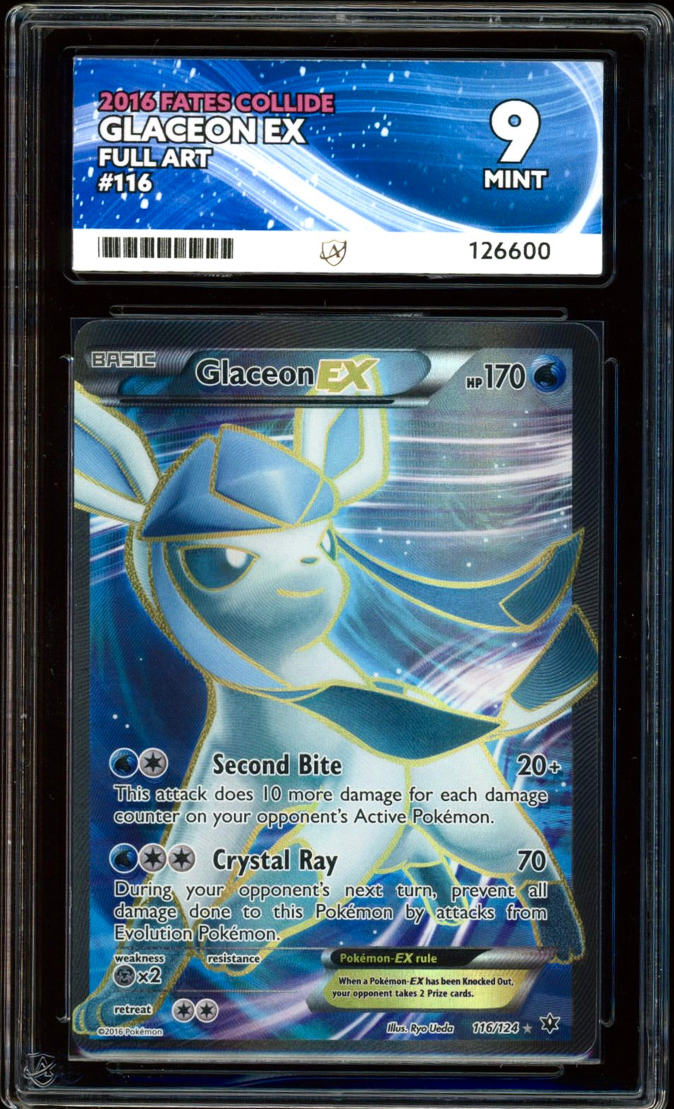 Glaceon ex 116/124 (Fates Collide) ACE 9 - PokeRand