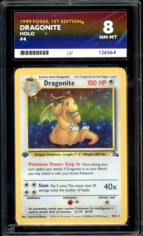 Dragonite 1st Ed 4/62 (Fossil 1st Ed.) ACE 8 - PokeRand