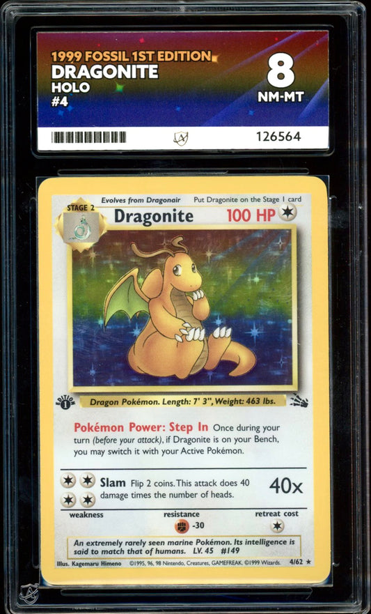 Dragonite 1st Ed 4/62 (Fossil 1st Ed.) ACE 8 - PokeRand