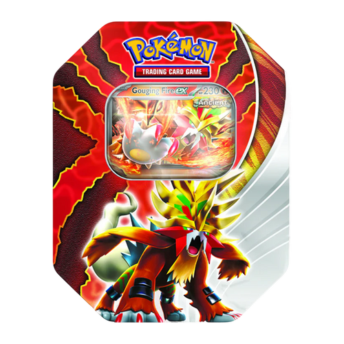 Pokemon Paradox Destinies Tin - Gouging Fire Ex