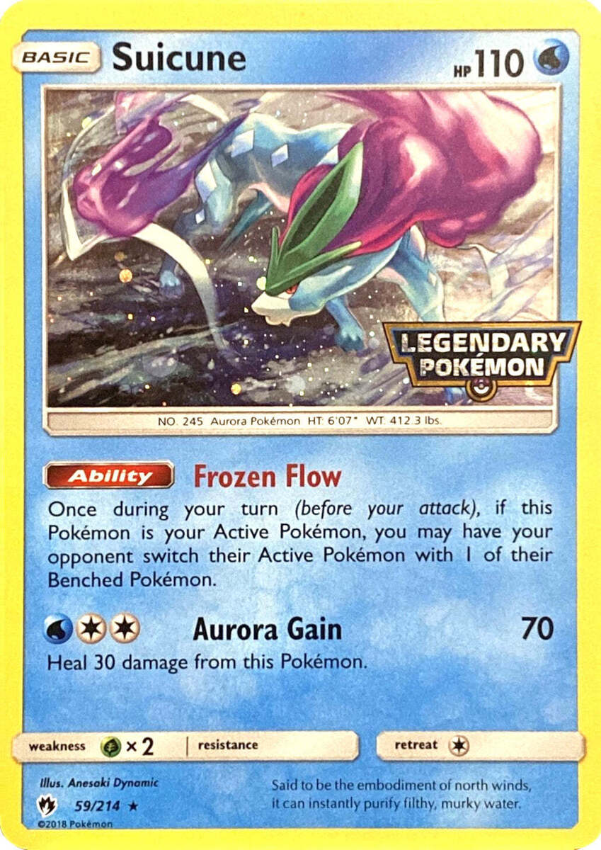 Suicune - 59/214 (Legendary Pokemon Stamped) 59 - Miscellaneous Cards & Products Holofoil