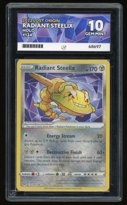 Radiant Steelix - Holo - 124/196 - Lost Origin - ACE 10