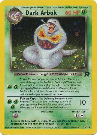 Dark Arbok 2/82 - Team Rocket Unlimited Holofoil
