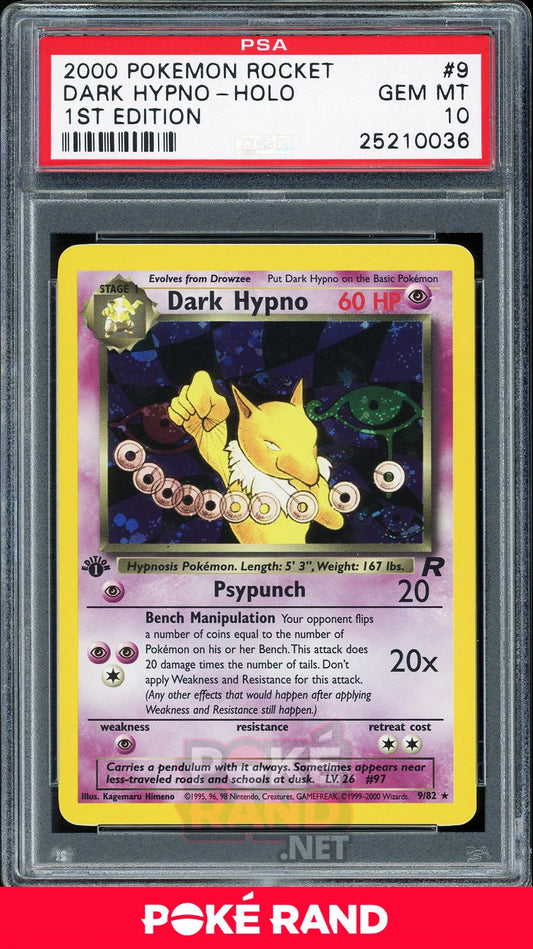 Dark Hypno 1st Edition - PSA 10 - Team Rocket - PokeRand
