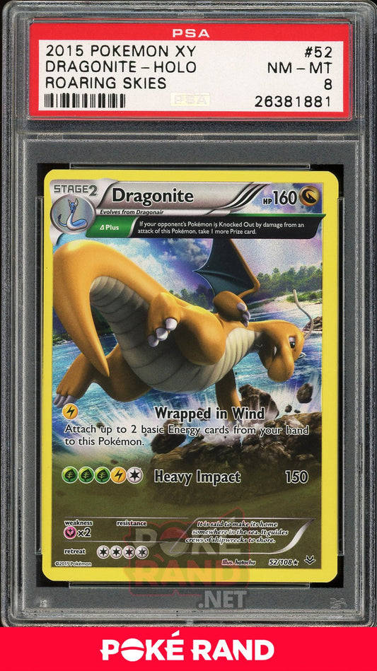 Dragonite (PSA 8) - Roaring Skies #52 - PokeRand