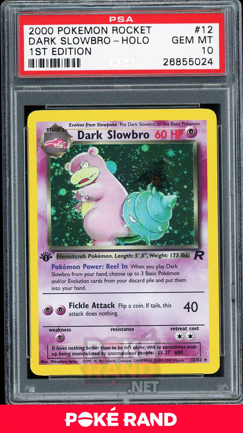 Dark Slowbro 1st Edition - PSA 10 - Team Rocket - PokeRand
