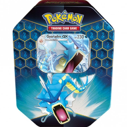 Hidden Fates Collectors Tin - Gyarados GX (Reprint) - PokeRand