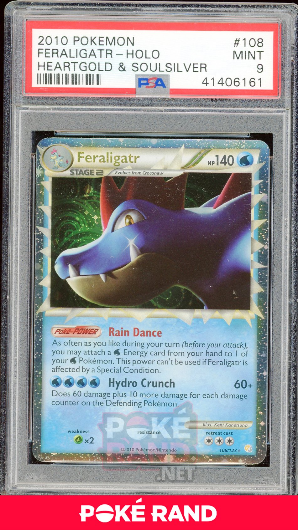 Feraligatr (#108) PSA 9 - Heart Gold & Soul Silver - PokeRand