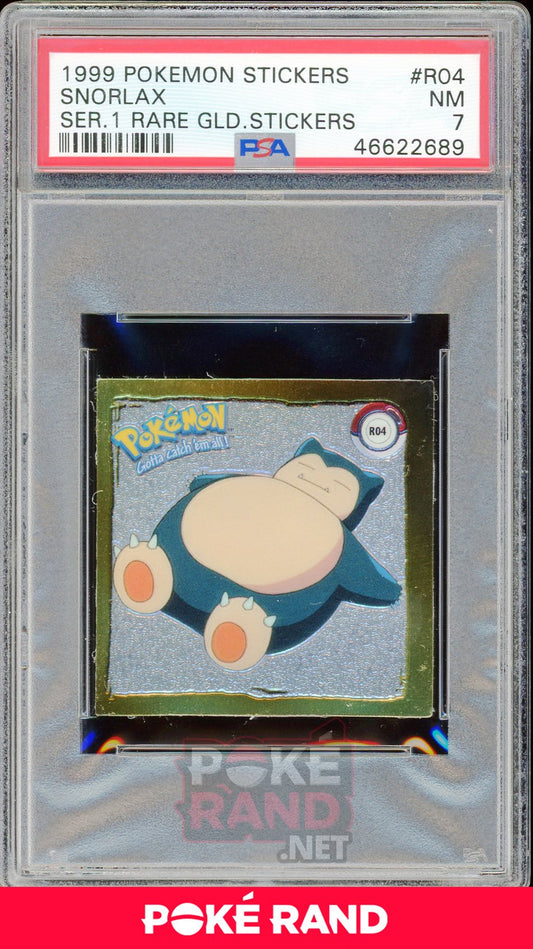 Snorlax R04 PSA 7 - Sticker - PokeRand