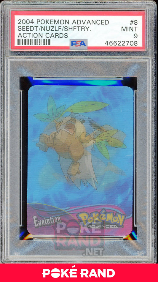 SEEDT/NUZLF/SHFTRY. PSA 8 - Advanced Action - PokeRand