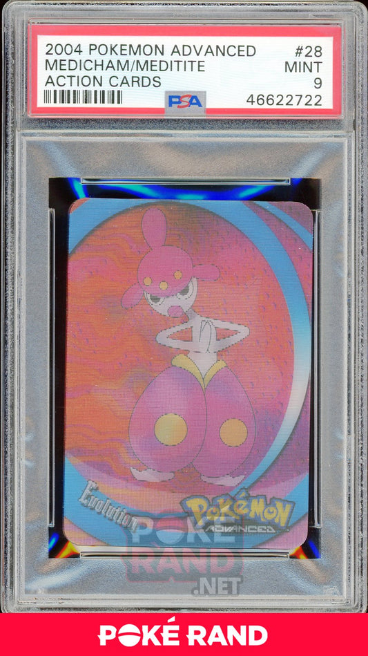 MEDICHAM/MEDITITE PSA 9 - Advanced Action - PokeRand