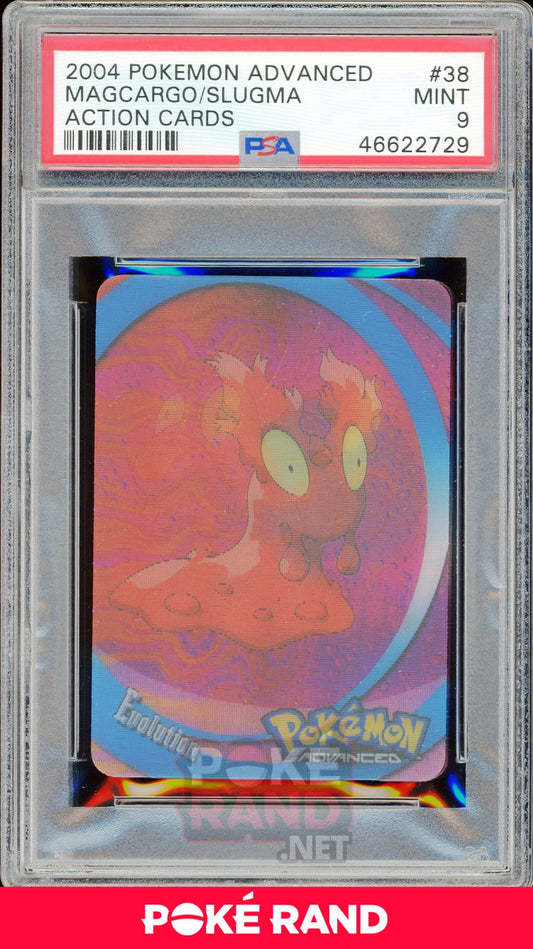 MAGCARGO/SLUGMA PSA 9 - Advanced Action - PokeRand