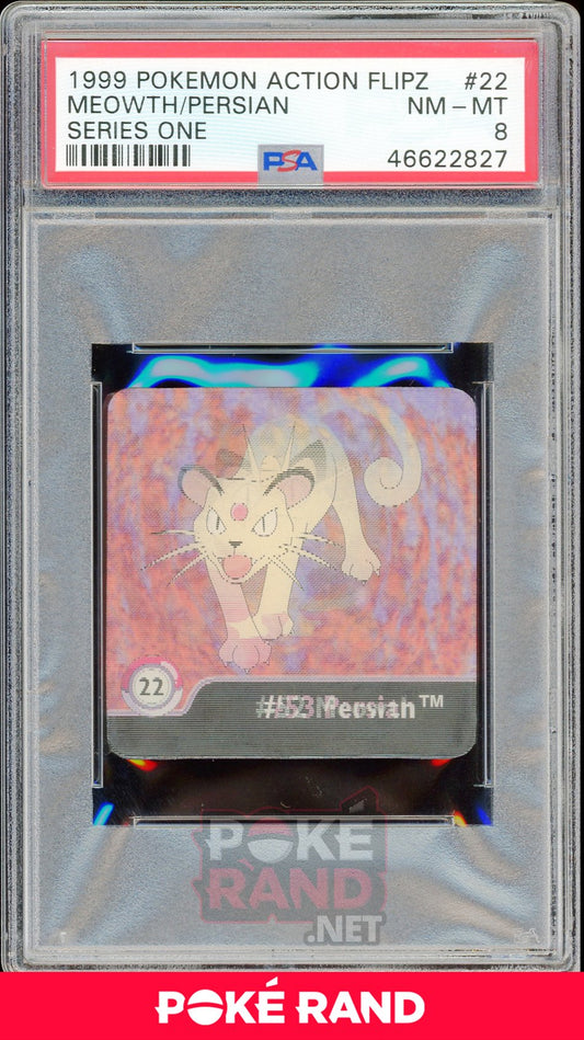 MEOWTH/PERSIAN PSA 8 - Action Flipz - PokeRand