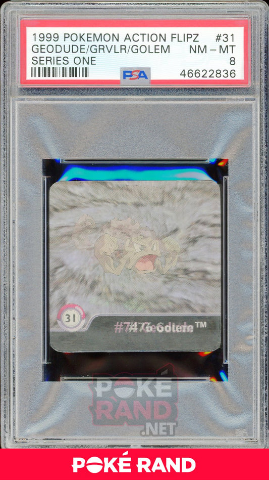 GEODUDE/GRVLR/GOLEM PSA 8 - Action Flipz - PokeRand