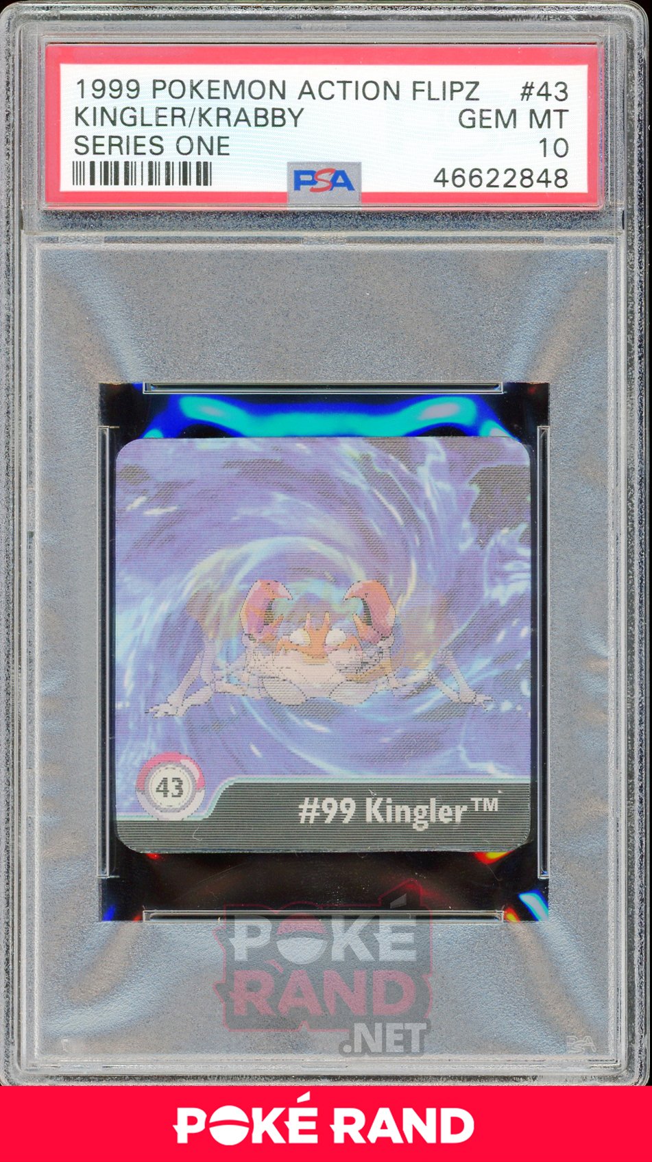 KINGLER/KRABBY PSA 10 - Action Flipz - PokeRand