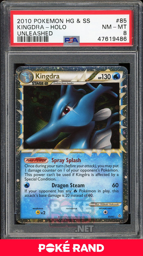 Kingdra Holo (PSA 8) - Unleashed #85