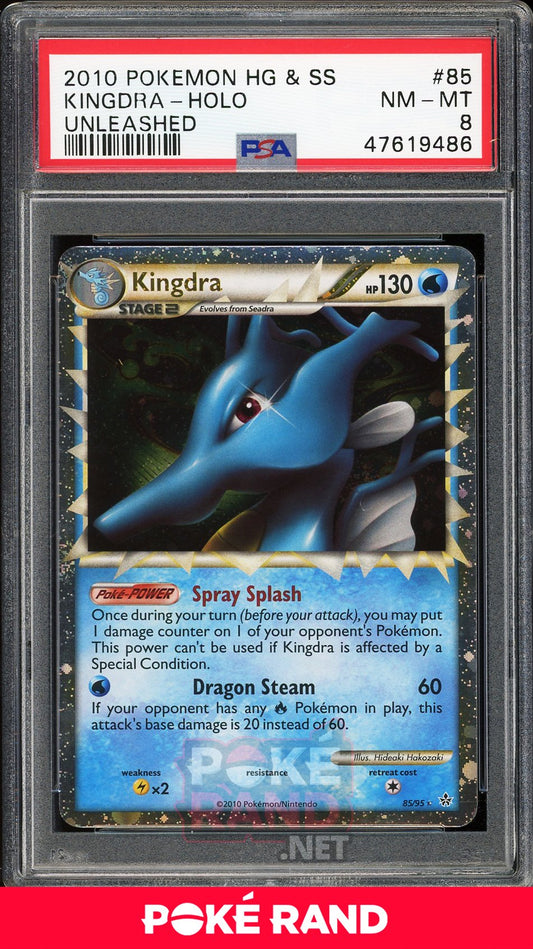 Kingdra Holo (PSA 8) - Unleashed #85