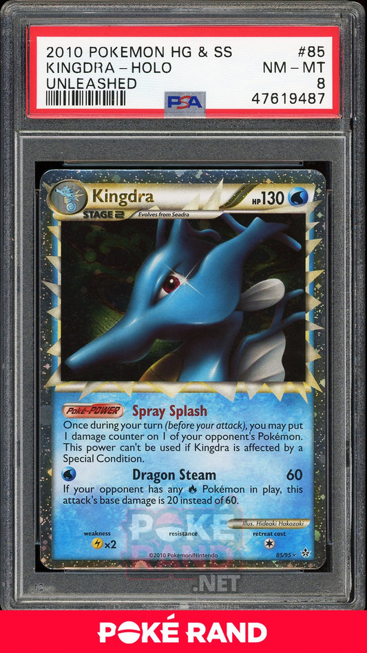 Kingdra Holo (PSA 8) - Unleashed #85