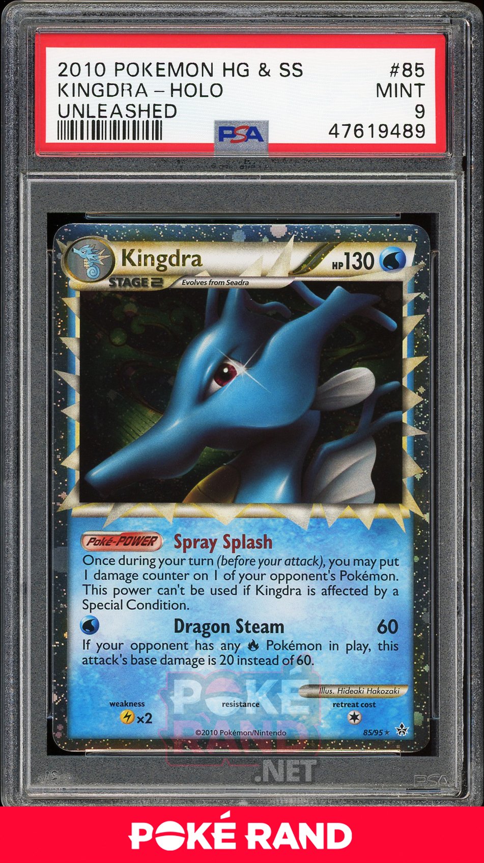 Kingdra Holo (PSA 9) - Unleashed #85