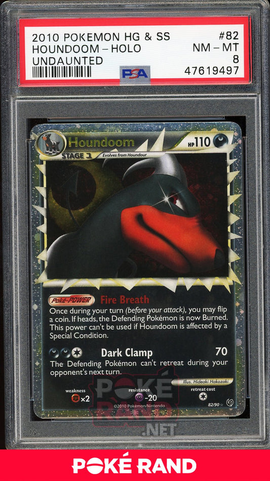 Houndoom Holo (PSA 8) - Undaunted #82