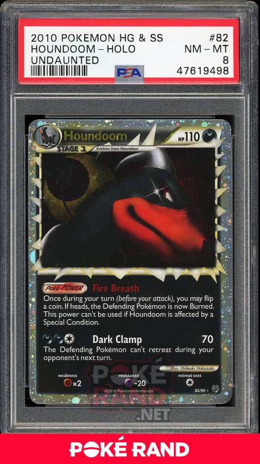 Houndoom Holo (PSA 8) - Undaunted #82