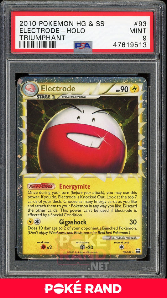 Electrode Holo (PSA 9) - Triumphant #93