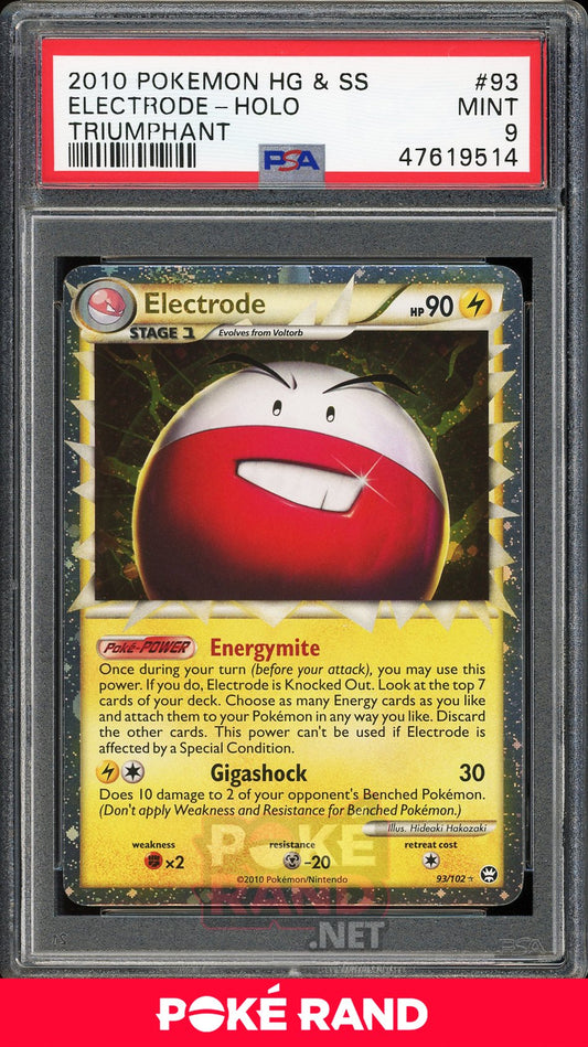 Electrode Holo (PSA 9) - Triumphant #93