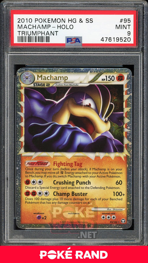 Machamp Holo (PSA 9) - Triumphant #95