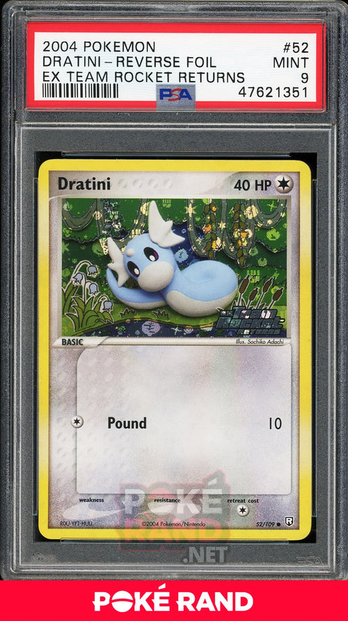 Dratini Reverse Foil (PSA 9) - EX Team Rocket Returns #52